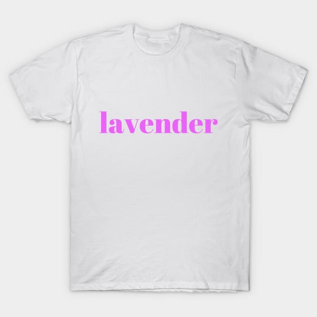 Lavender T-Shirt by In Beauty We Trust